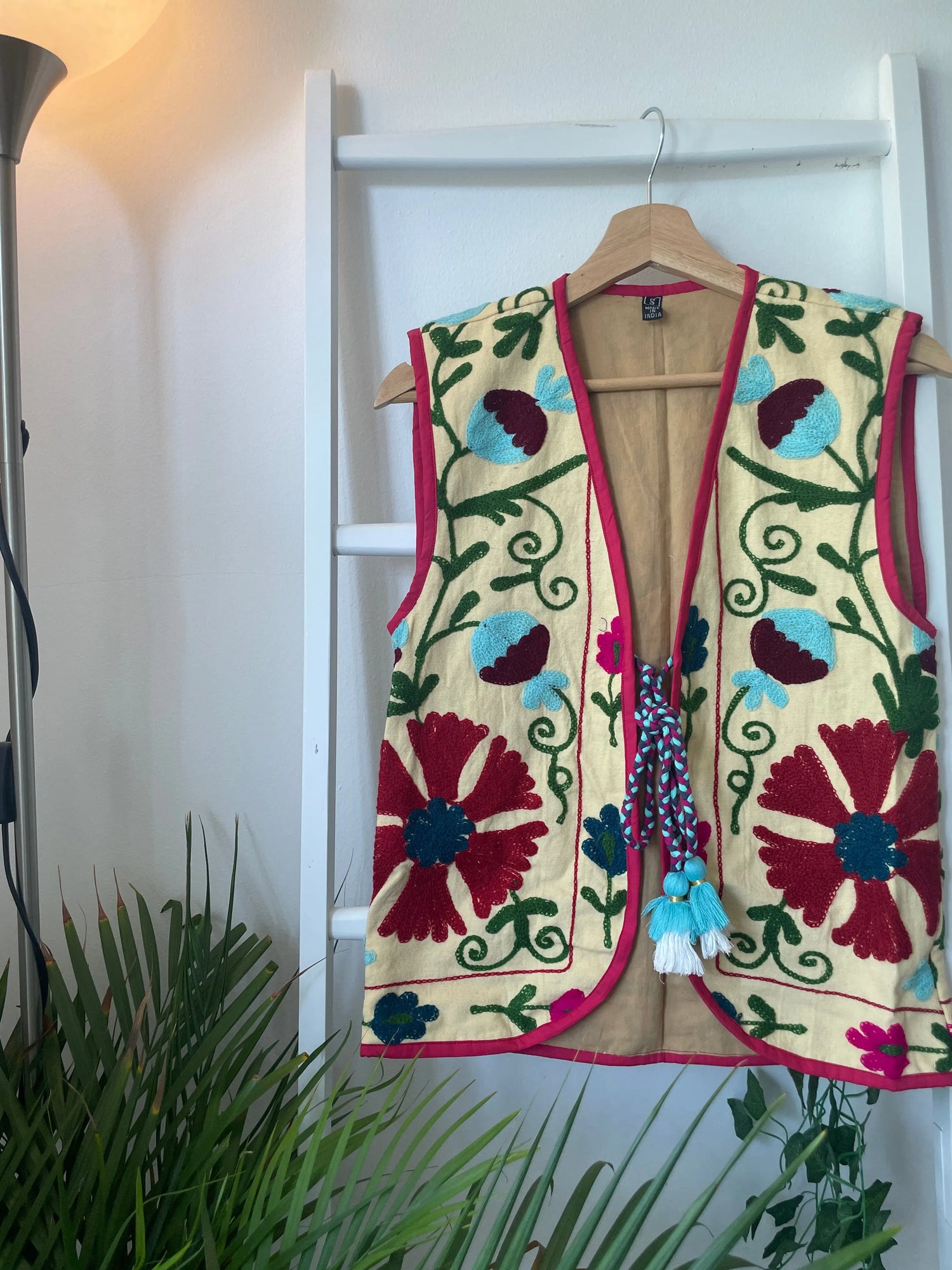 Suzani Embroidery Vest Artofakind