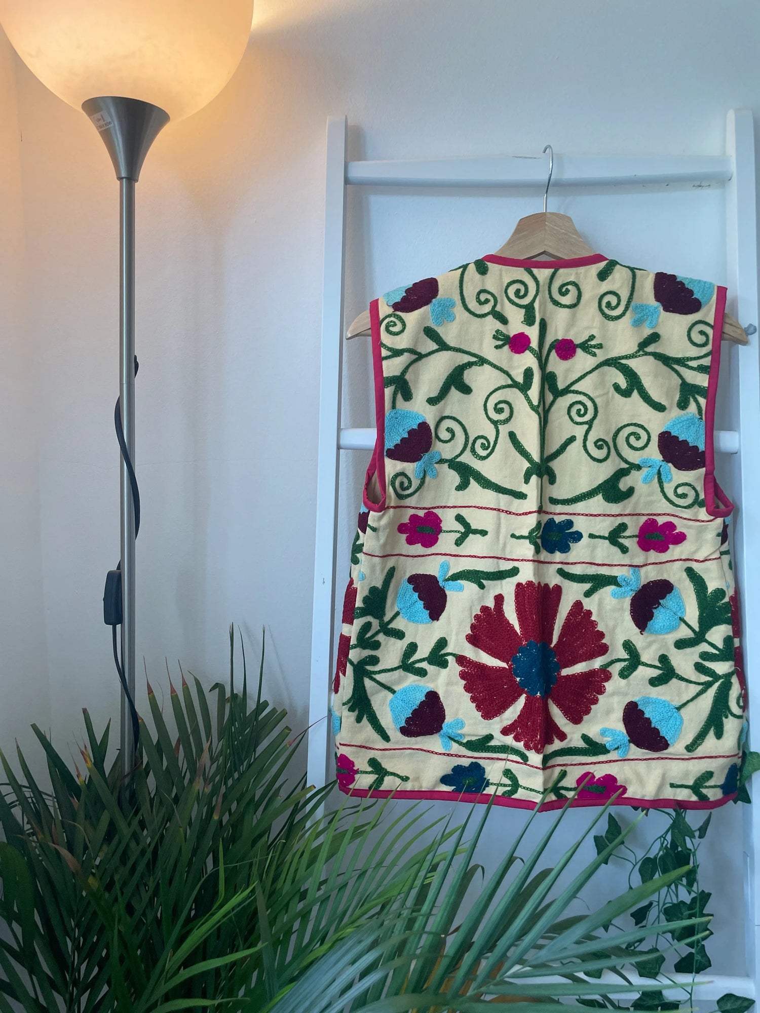 Suzani Embroidery Vest Artofakind
