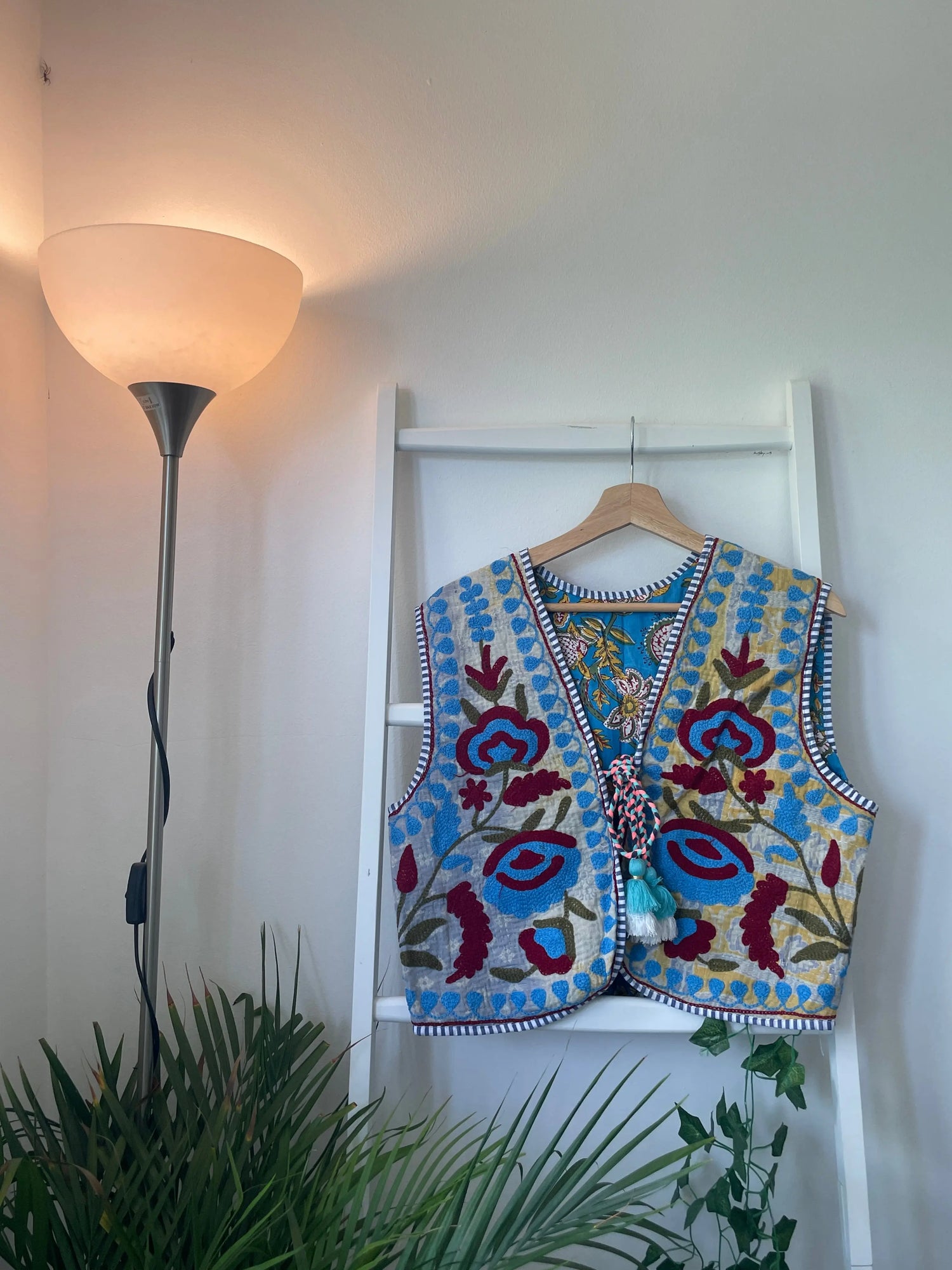 Vintage Suzani Kantha Vest Artofakind