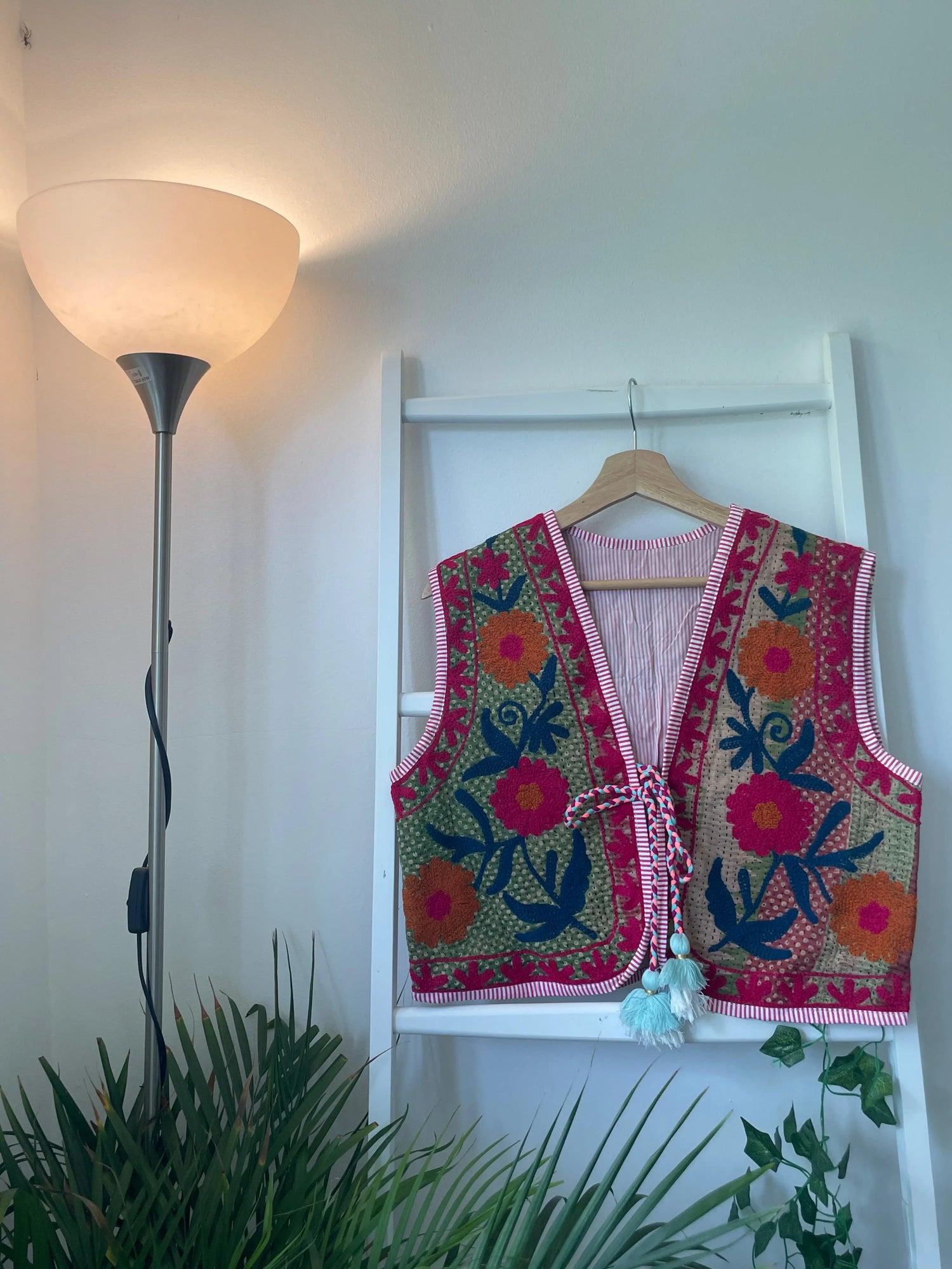 Vintage Suzani Kantha Vest Artofakind