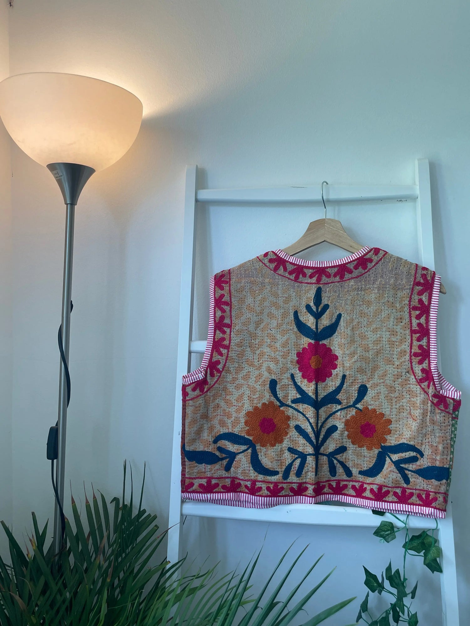 Vintage Suzani Kantha Vest Artofakind