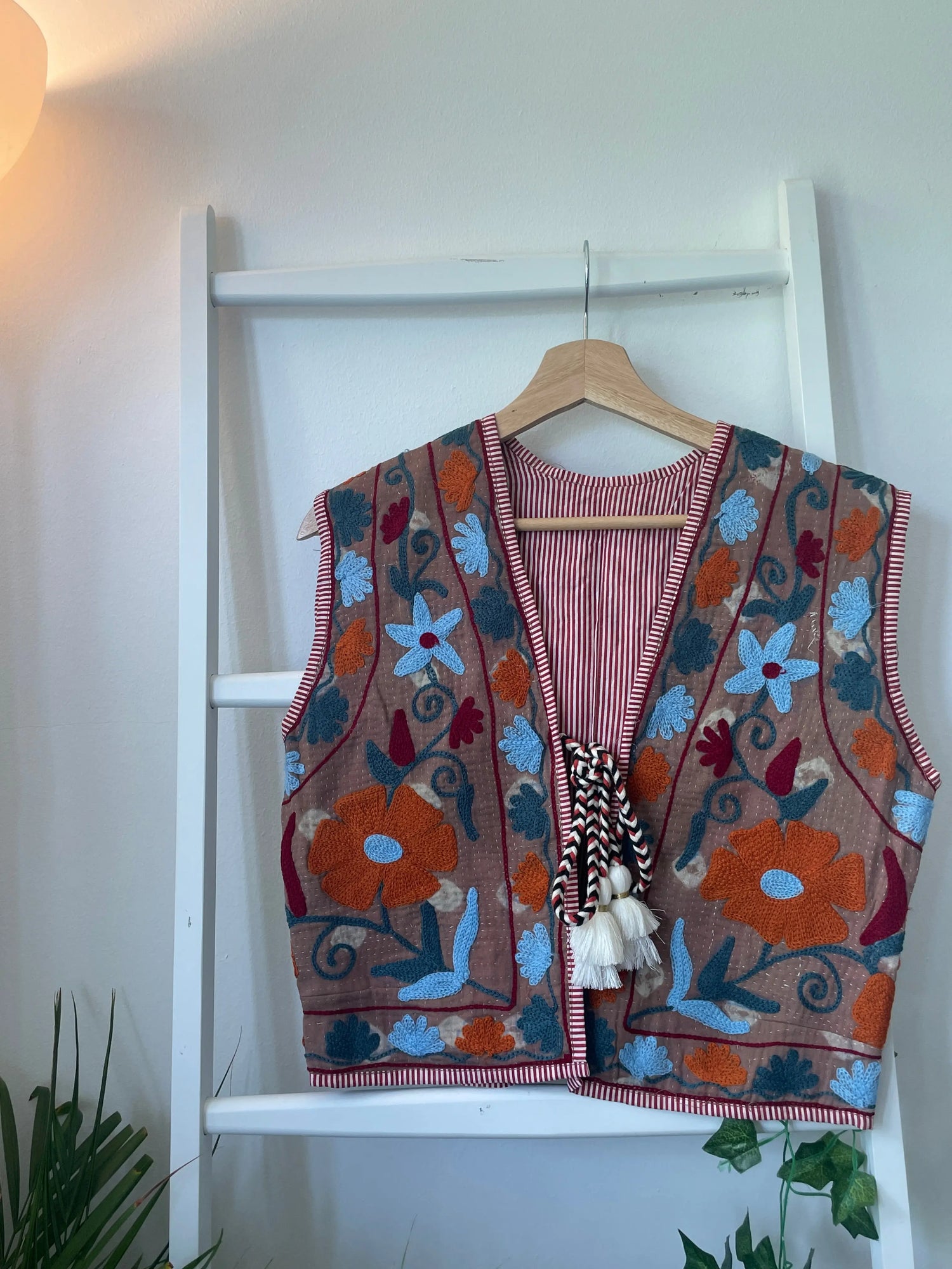 Vintage Suzani Kantha Vest Artofakind