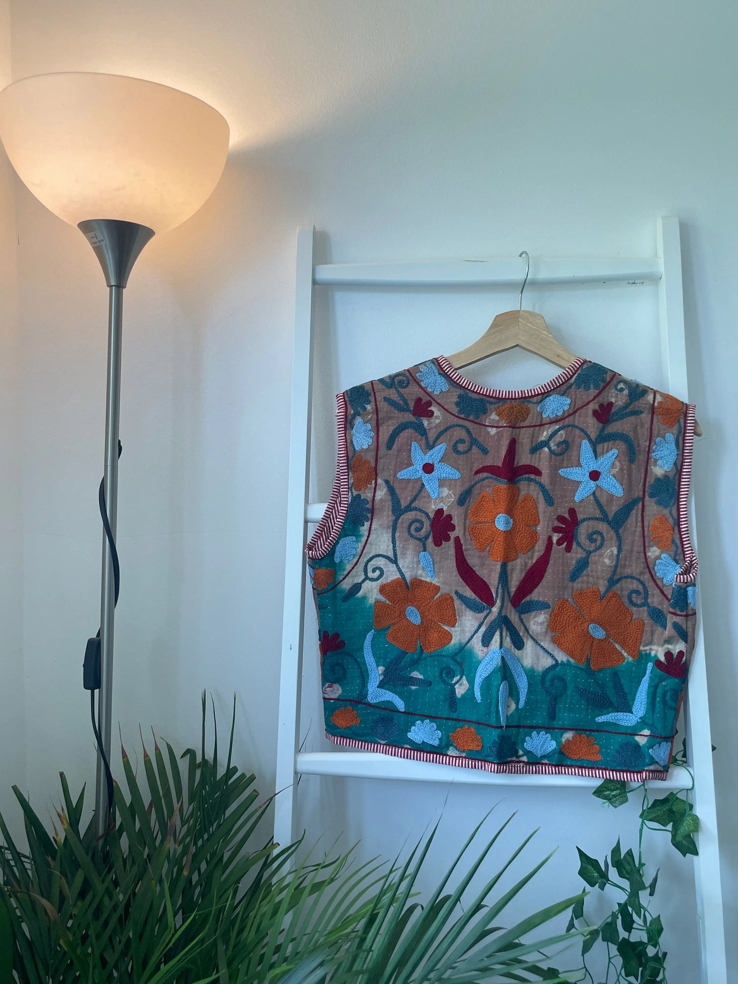 Vintage Suzani Kantha Vest Artofakind