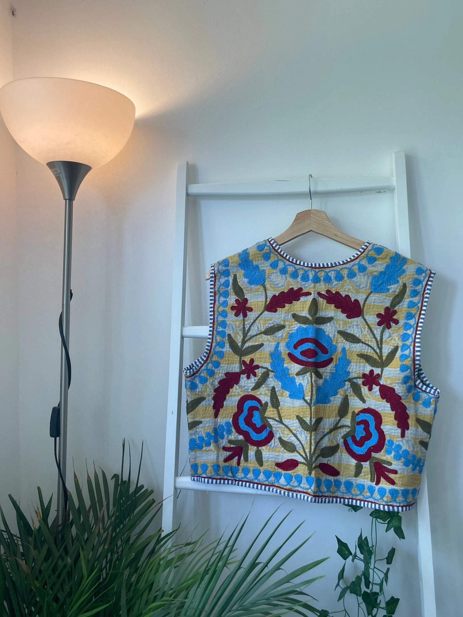 Vintage Suzani Kantha Vest Artofakind