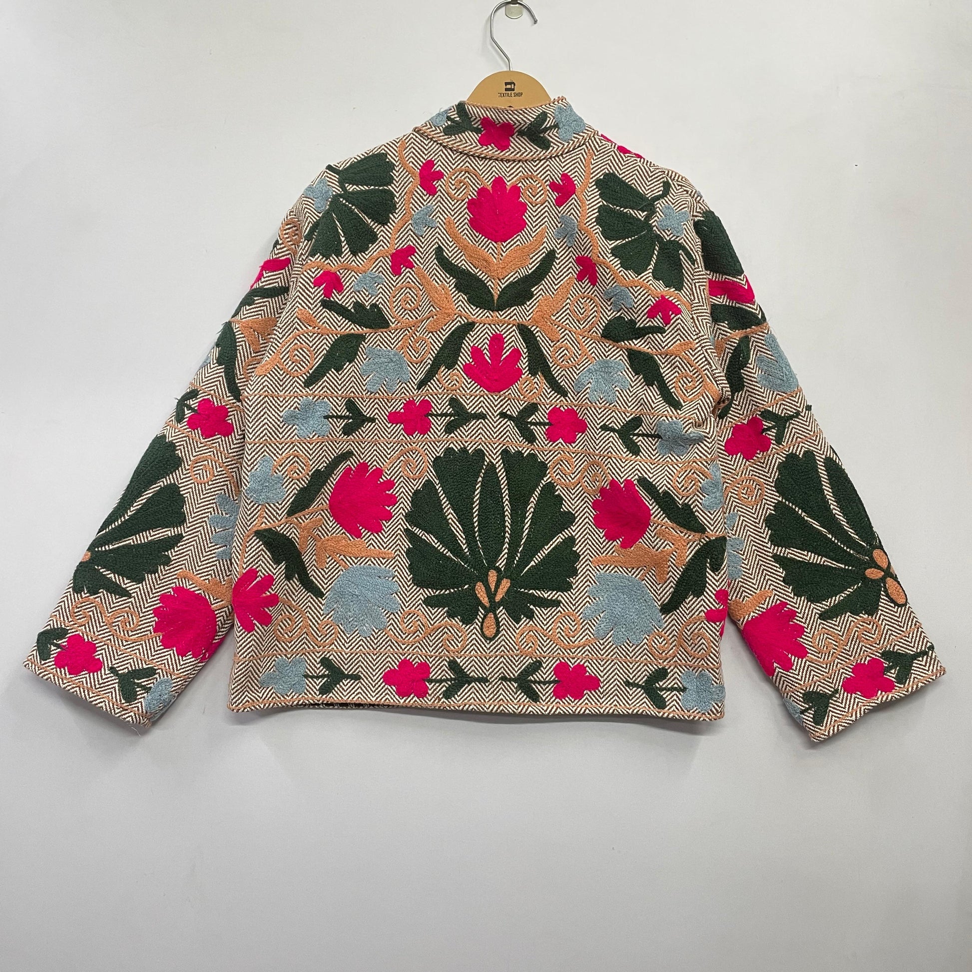 Suzani jacket back on hanger