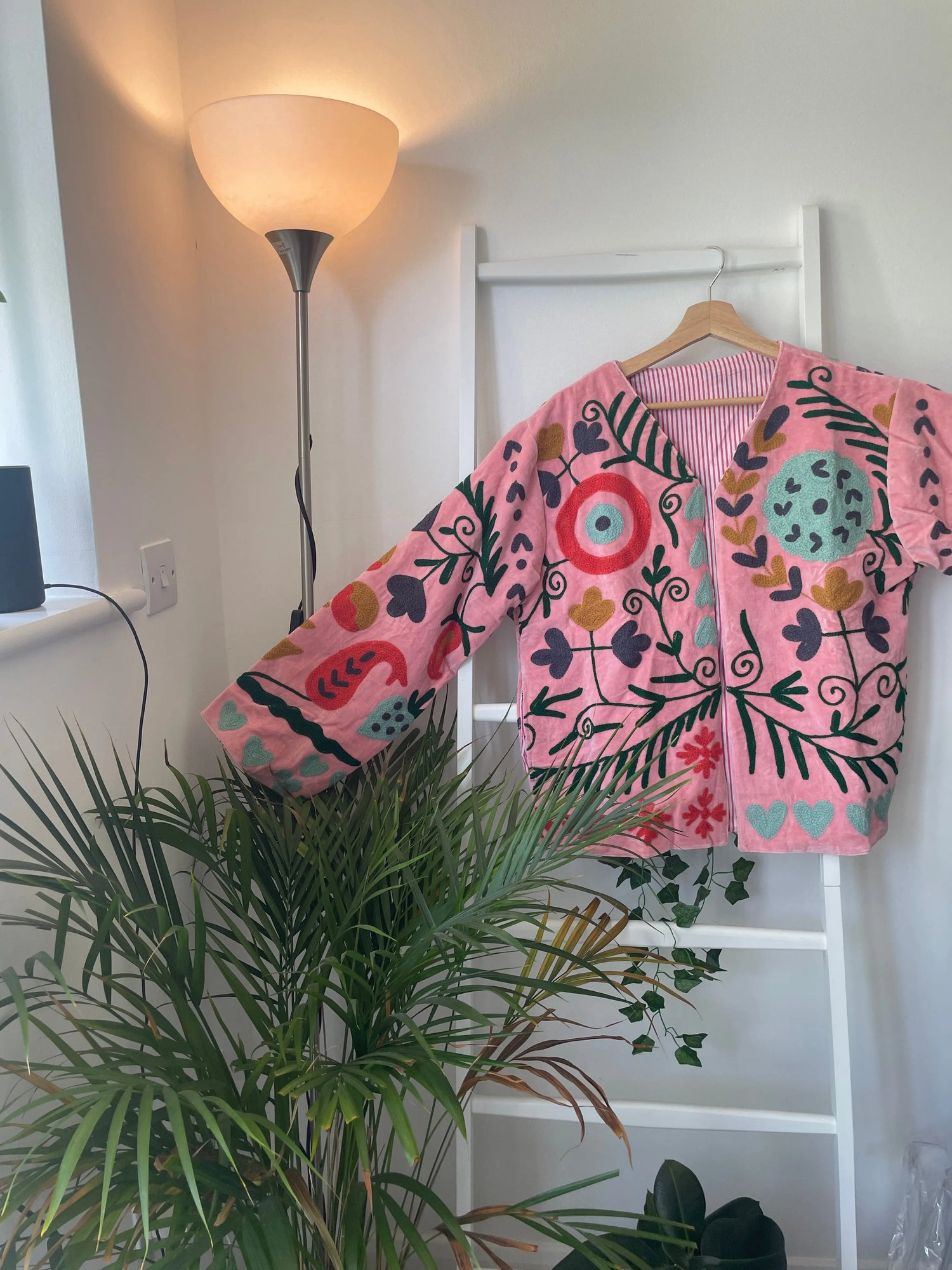 Velvet Suzani Embroidery Jacket Artofakind