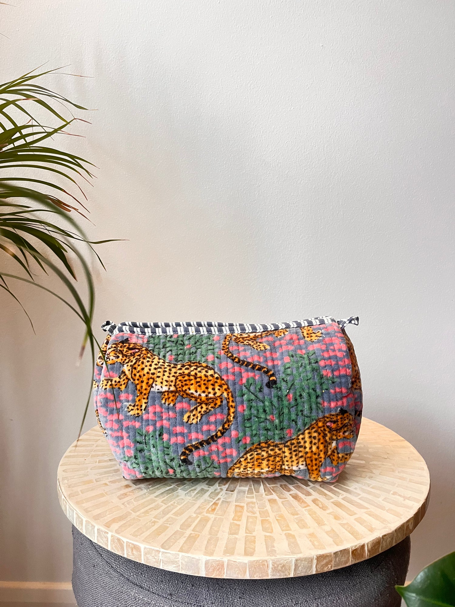 Velvet Quilted Pouch