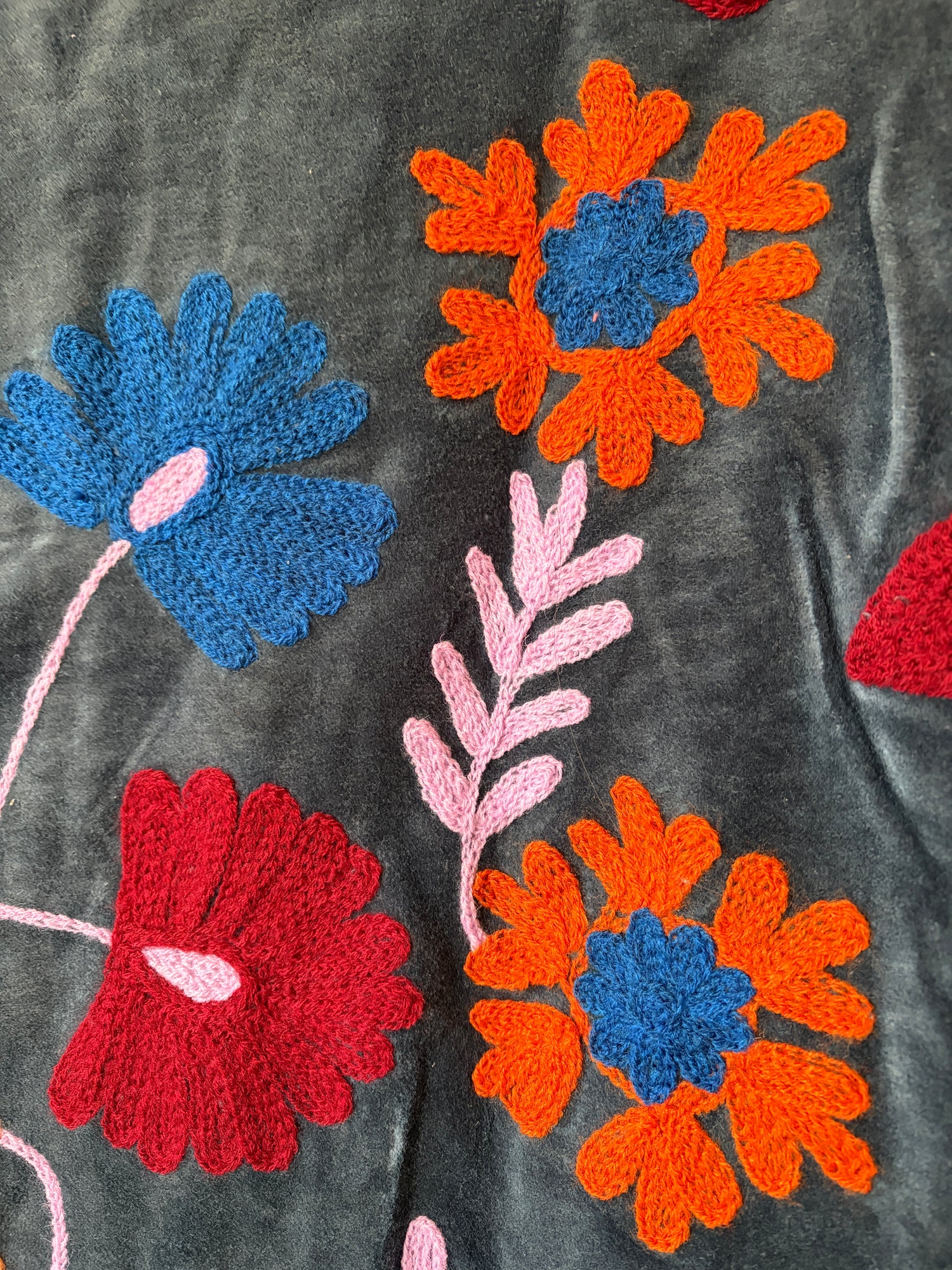 Suzani jacket close up details