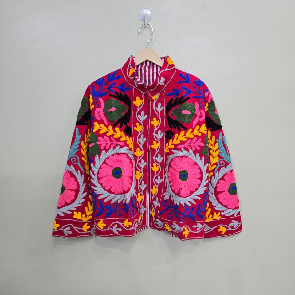 Velvet Suzani Embroidery Jacket
