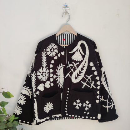 Cotton Suzani Embroidery Jacket