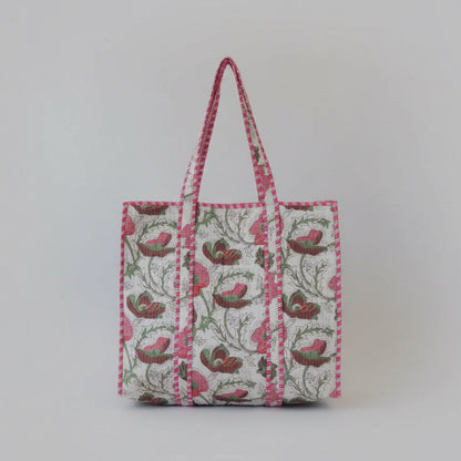 Cotton Quilted Tote Bags My Store