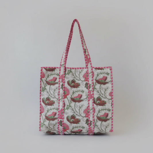 Cotton Quilted Tote Bags My Store
