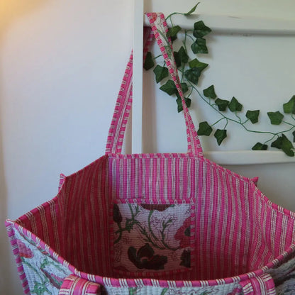 Cotton Quilted Tote Bags My Store